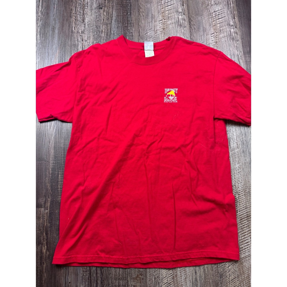 The Salty Dog Cafe Hilton Head Island Red Graphic T-Shirt Hanes Beefy-T Mens L